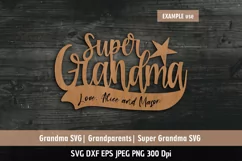 Grandma SVG | Grandparents SVG | Super Grandma SVG Product Image 2