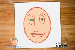 Head Of The Person Made As The Cartoon Applique Product Image 1