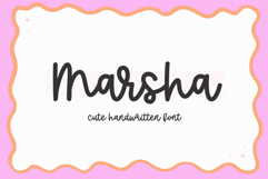 Marsha - Cute Script Font Product Image 1