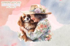 Grandma with Dog Sublimation Clipart Product Image 7