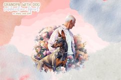Grandpa with Dog Sublimation Clipart Product Image 7