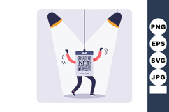 Animated nft smartphone character dancing under spotlights i Product Image 1