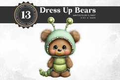 Dress Up Teddy Bears Costume Clipart Set Product Image 7
