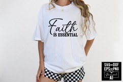 Faith Is Essential Svg Cut Files Creative Art Product Image 1
