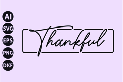 Thankful Svg, Fall Svg, Autumn Svg Product Image 1