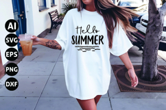 Hello Summer Svg, Family Vacation Svg Product Image 1