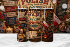 Polish Heritage Folk Art Tumbler Wrap Product Image 1
