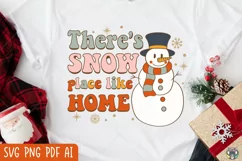 Christmas svg, Retro Christmas svg, Snowman svg Product Image 1