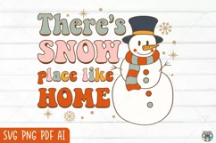 Christmas svg, Retro Christmas svg, Snowman svg Product Image 2