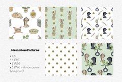 Hand Drawn Boho Home Decor Illustrations. Clipart & Patterns Product Image 6