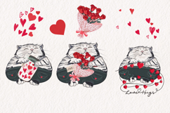 Lovely vibes vector patterns and clipart set Product Image 2