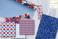 4th of July Nautical Seamless Patterns, American Backgrounds Product Image 6
