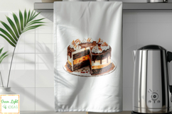 Caramel Cakes Clipart, Watercolor Desserts Graphics Product Image 6