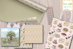 Spring Picnic Seamless Patterns, Garden Digital Papers Product Image 6