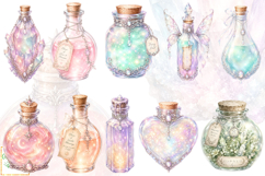 Fairy Apothecary Clipart, Magical Fairy Graphics Bundle PNG Product Image 6