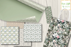Elegant Wedding Floral Digital Papers, Bridal Patterns Product Image 6
