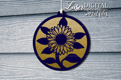 Sunflower Suncatcher Ornament svg Product Image 2
