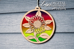 Sunflower Suncatcher Ornament svg Product Image 3
