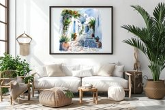 greek village watercolor Clipart Bundle- 10, JPG Product Image 3
