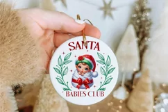 First Baby Christmas, Santa's newest little one PNG. Product Image 3