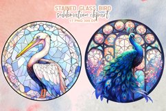 Stained Glass Bird Sublimation Product Image 7