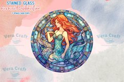 Stained Glass Mermaid Sublimation Cilpart Product Image 7