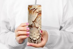 Paper art Flowers Butterflies 20oz Tumbler Sublimation PNG Product Image 2