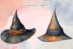 Vintage Witch Hat Sublimation Clipart Product Image 7