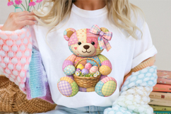 Easter Patchwork Teddy Bear png Product Image 8