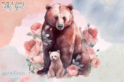 Mom &amp; Baby Wildlife Animal Watercolor Clipart - 12 Variation Product Image 8