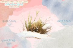 Winter Grass Watercolor Sublimation Clipart Product Image 7