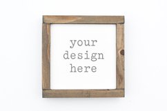6x6 Wood Sign Mockup| Digital File | Sublimation | SVG Product Image 1