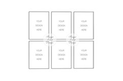 A4 A3 A2 Digital Black Frame Mockup Product Image 1