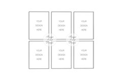 A4 A3 A2 Digital Black Frame Mockup Product Image 1