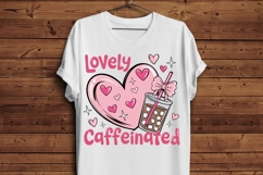 Lovely Caffeinated PNG | Cute Valentine Coffee Cup PNG Product Image 4