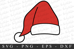Santa Hat Svg | Christmas svg | Svg cut file Product Image 1