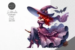 Halloween clipart, Witch clipart, Autumn clipart Product Image 1
