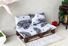 Miniature pallet bed digital file download kit dollhouse Product Image 7