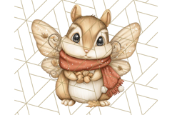 Fall Fairy Animal Clipart PNG, Woodland Creatures With Wings Product Image 3