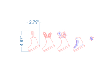 Christmas Stockings Bundle SVG laser cut file for Glowforge Product Image 7