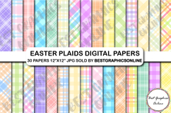 30 Easter digital paper Easter bunny egg hunt candy papers Product Image 1