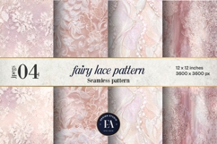 Fairy Lace Digital Paper, Floral Lace Pattern Product Image 1