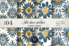 Daisy Floral Pattern | Block Print Daisy Texture Product Image 1