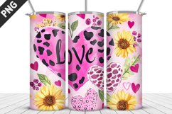 Lovely Hearts Tumbler Design | Valentine&#039;s Day Tumbler Wrap Product Image 4