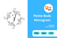 Petite Buds Monogram Product Image 1
