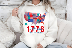All About Freedom PNG, 1776 USA Map Patriotic Sublimation Product Image 7