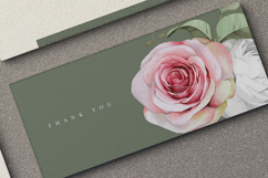 beautiful wedding card invitation set with roses flower Product Image 7