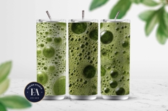 Matcha Foam Texture, Green Bubble Pattern Product Image 2