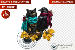 Autumn Witchcraft Clipart - Amber Spells witch PNG Product Image 1