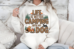 Camping with my Dog PNG, Vintage Retro Camper Sublimation Product Image 7